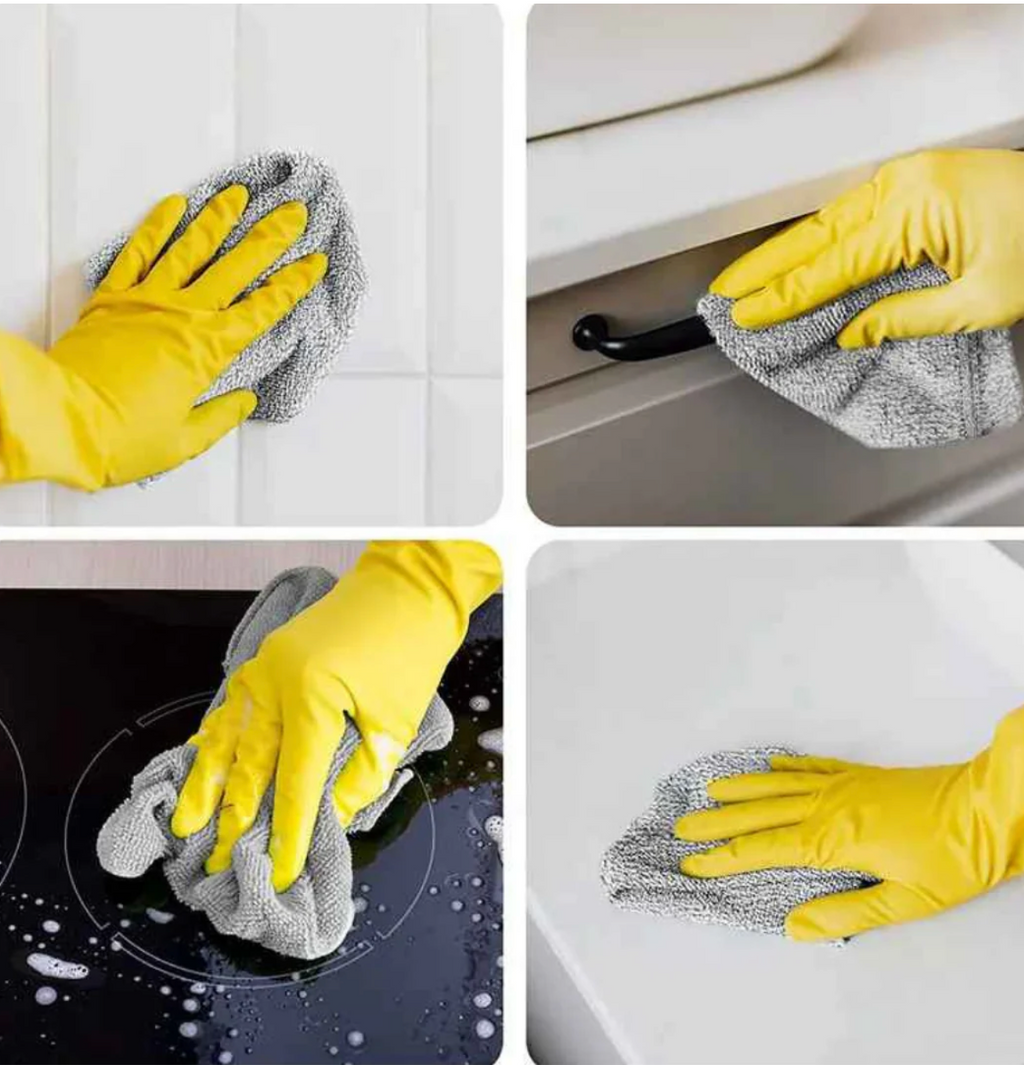 Wipe Once, Done – Dual-Texture Microfiber Cleaning Towels