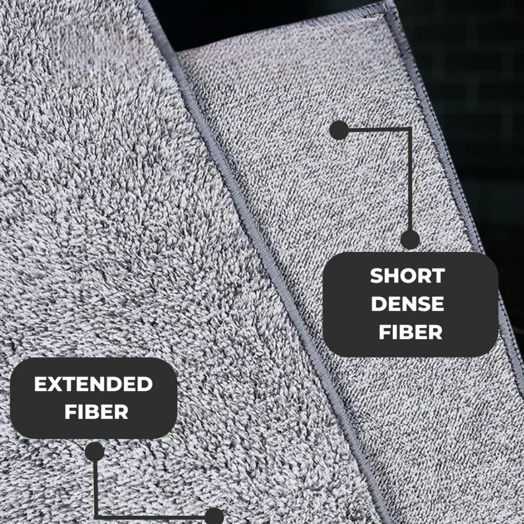 Wipe Once, Done – Dual-Texture Microfiber Cleaning Towels