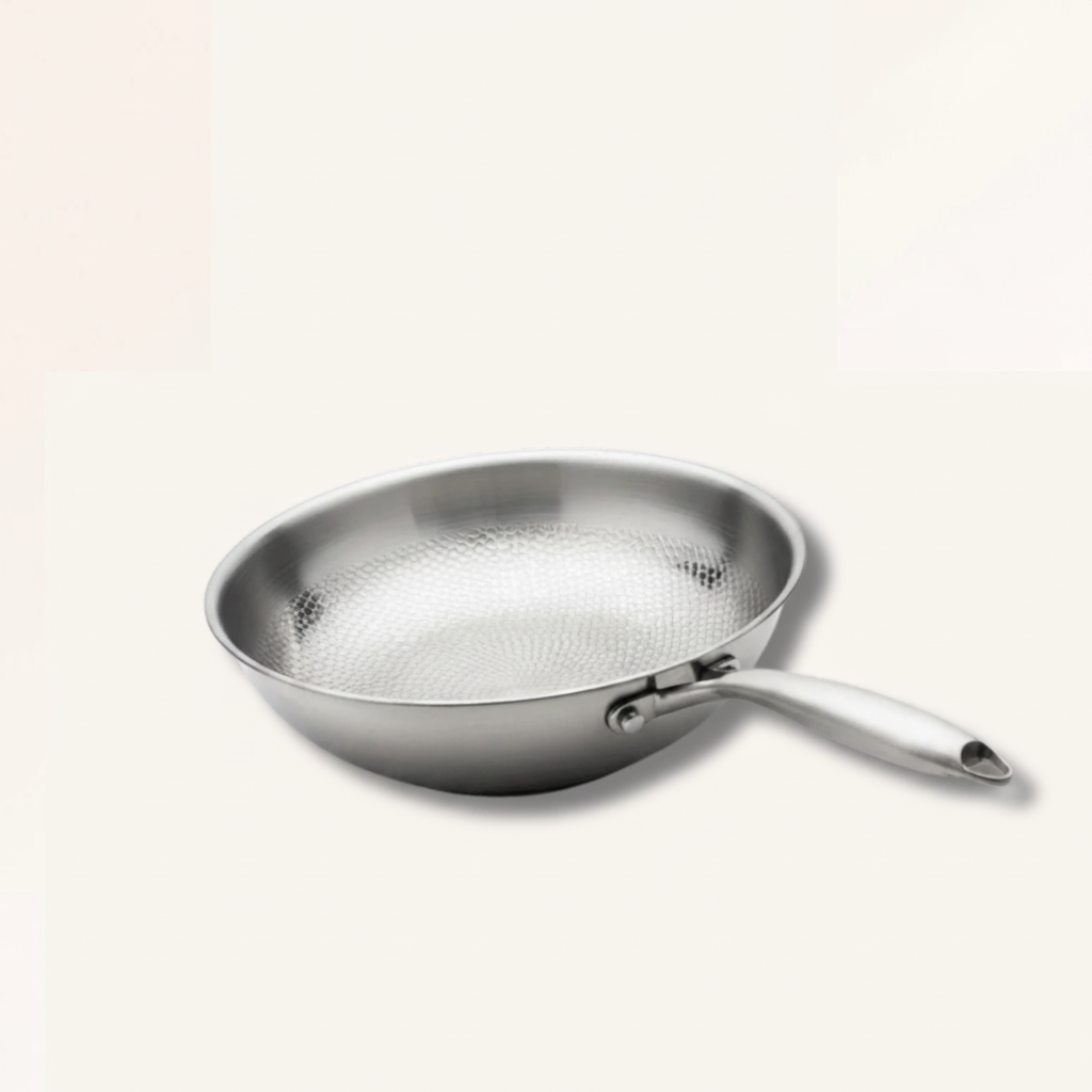 The Authentic Hand-Hammered Pure Titanium Wok (32CM)