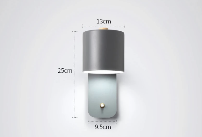 Candeeiro de Parede LED Moderno com Interruptor | Luz de Parede Interior | Meowbutter