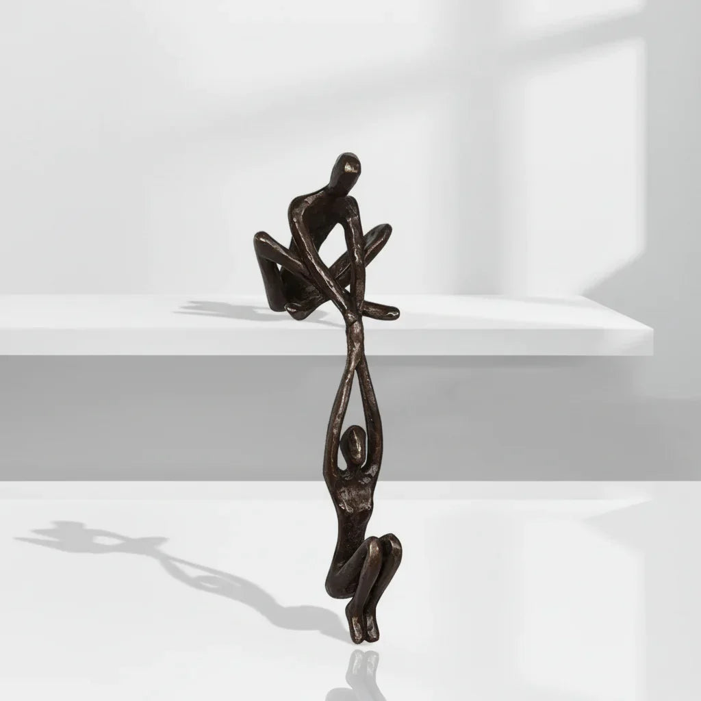 Wall Art Romantic Resin Couple Sculpture Decor | Meowbutter