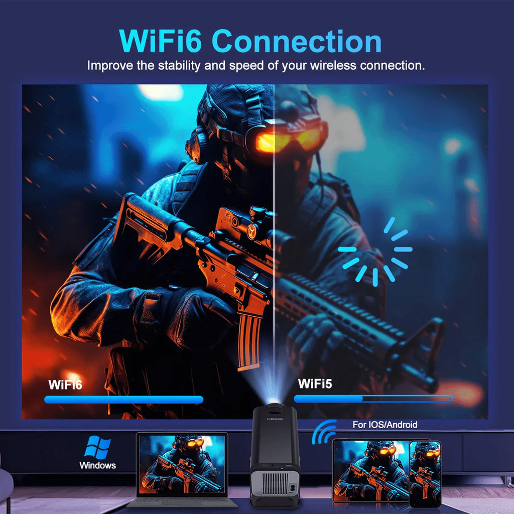 Smart Projector for Small Spaces & Big Entertainment