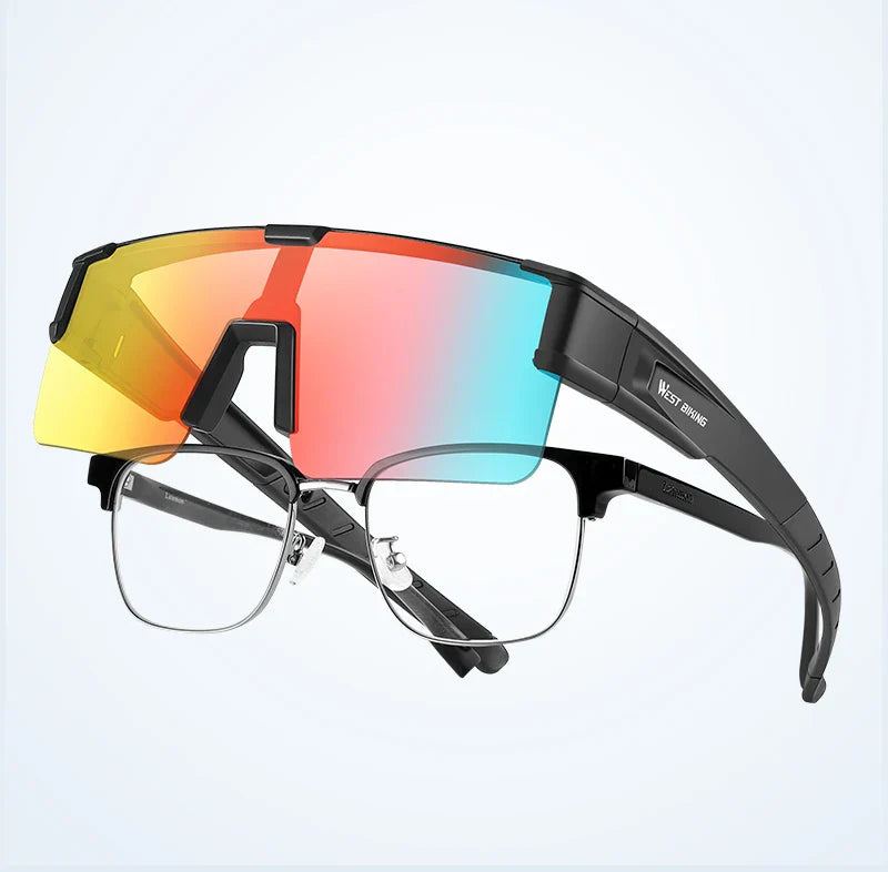 Óculos de Ciclismo WEST BIKING Fotocromáticos com Proteção UV400 - Meowbutter