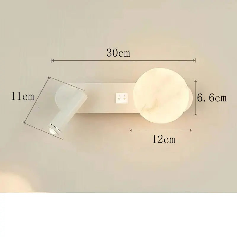 LunarBeam Dual Wall Light | Modern Nordic Bedside Design | Meowbutter