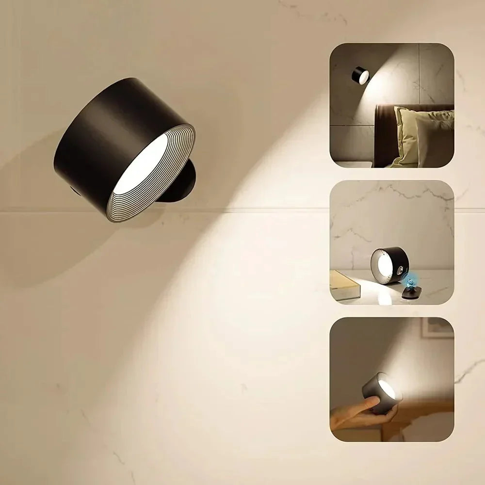 Kabellose USB-Wandleuchte – wiederaufladbare LED mit Touch-Steuerung