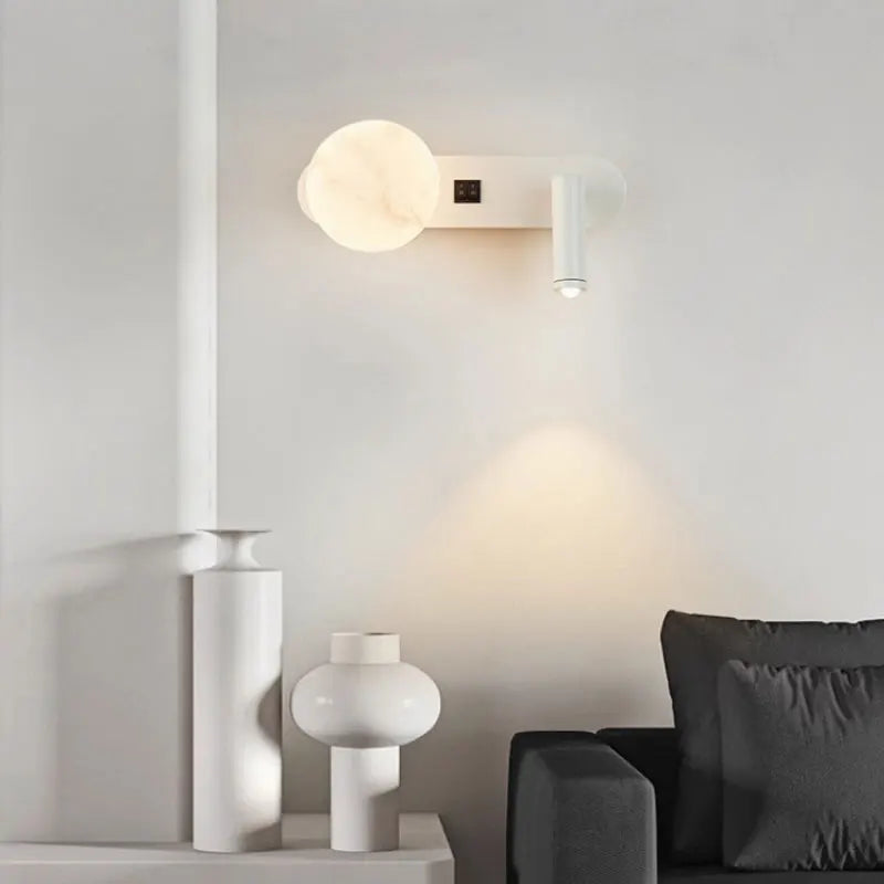 LunarBeam Dual Wall Light | Modern Nordic Bedside Design | Meowbutter