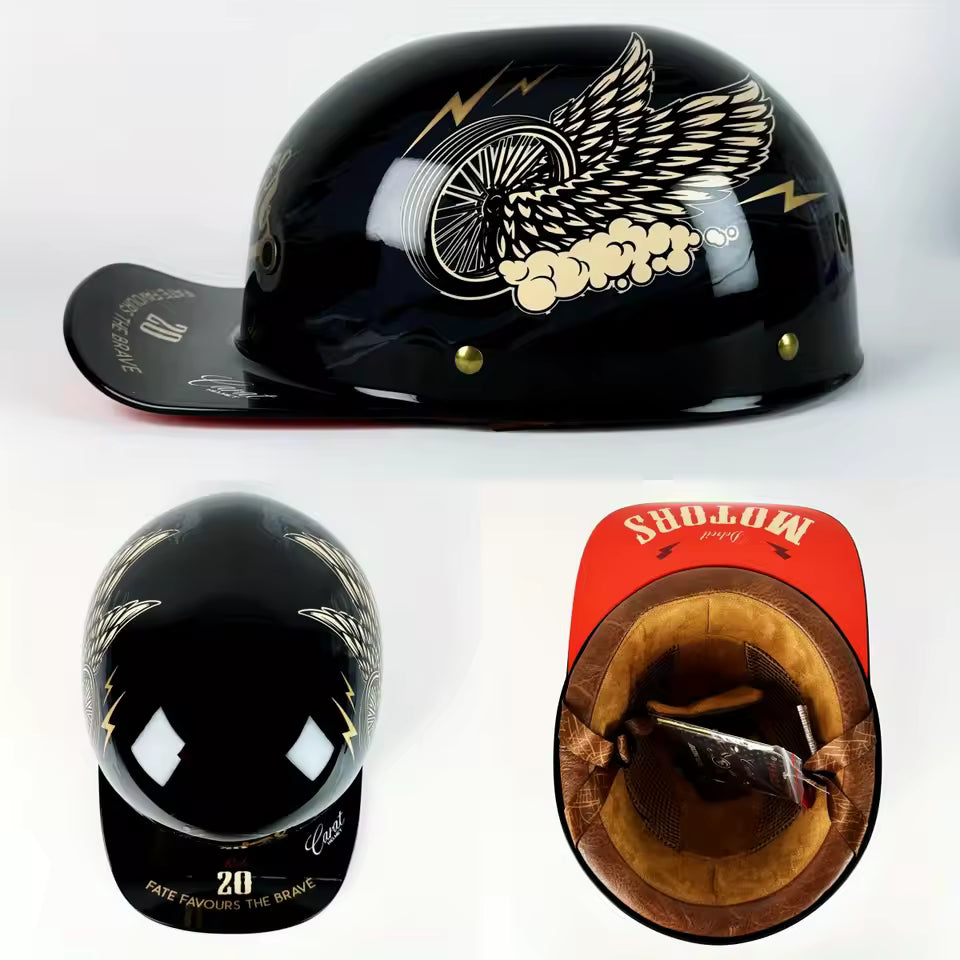 Casco Mezzo Retro Anni '90 – Stile Vintage da Strada - Meowbutter