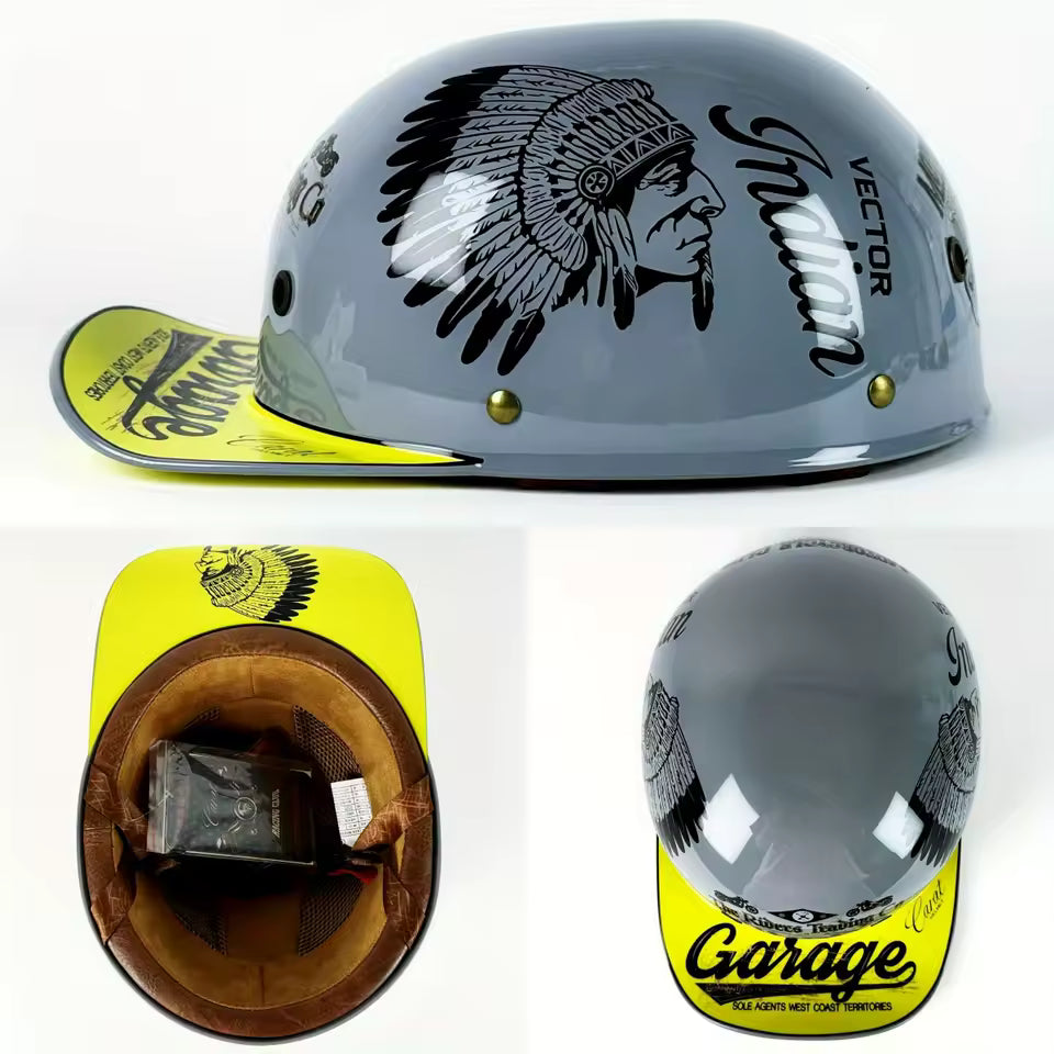 Casco Mezzo Retro Anni '90 – Stile Vintage da Strada - Meowbutter