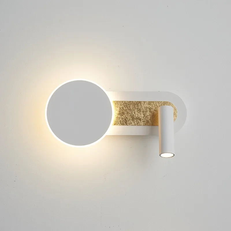 Nástěnné svítidlo HaloBeam — moderní severský design, dvojité LED, přisazená montáž