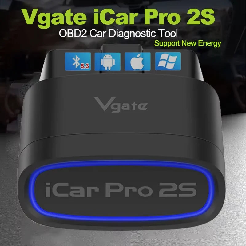 Scanner Bluetooth OBD2 - ELM327 V2.3 - Bluetooth 5.2 - Dati Motore in Tempo Reale - iOS e Android | meowbutter