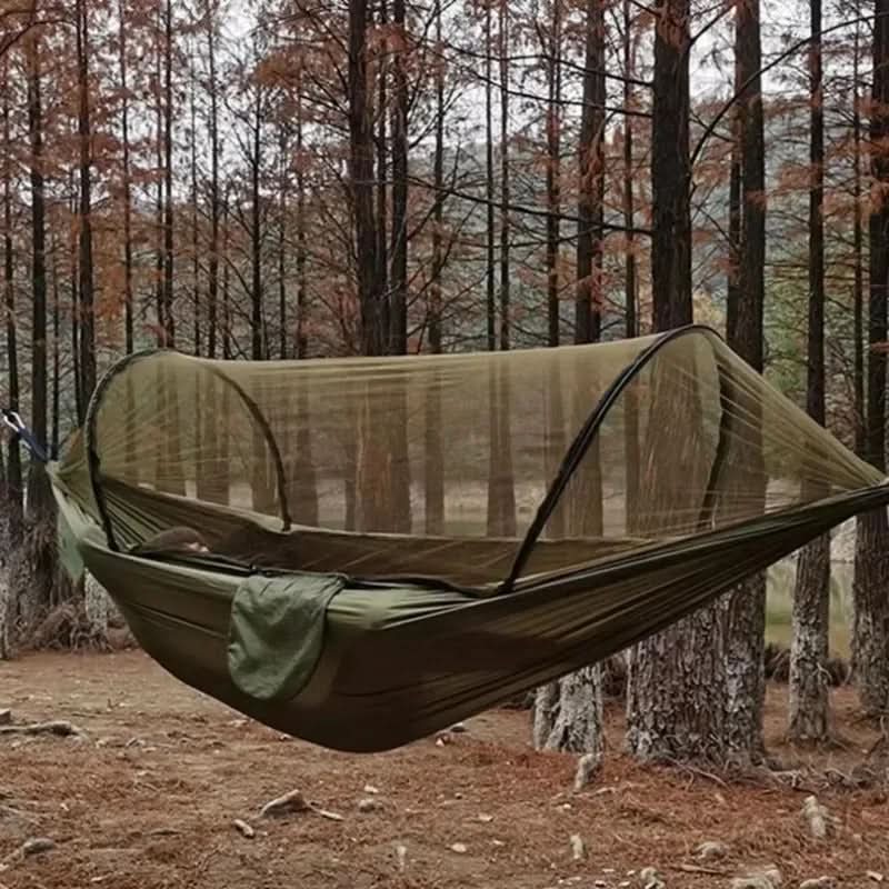 Camping Leisure Hammock with Mosquito Cover | meowbutter