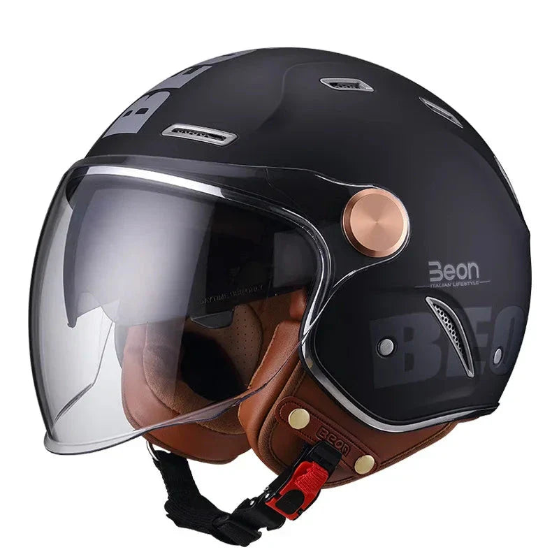 Casco de motocicleta retro - Meowbutter