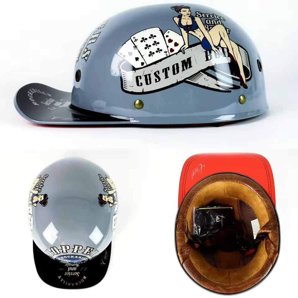 Casco Mezzo Retro Anni '90 – Stile Vintage da Strada - Meowbutter