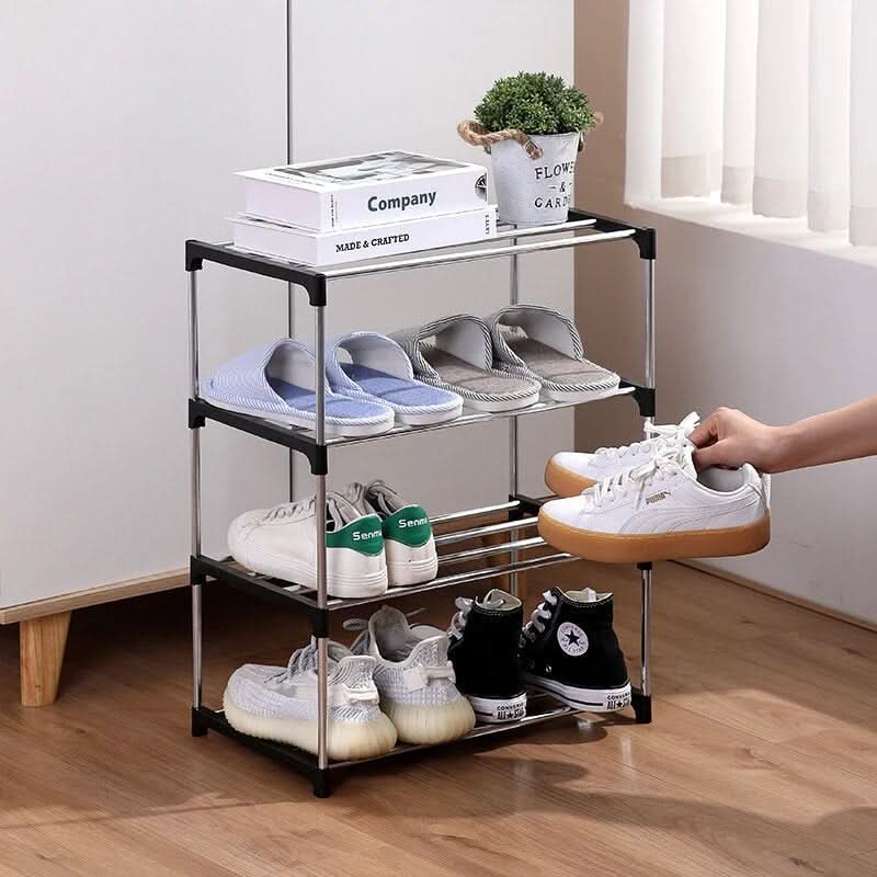 Haushalts-Schuhregal mit mehrstufigem Stauraum | meowbutter