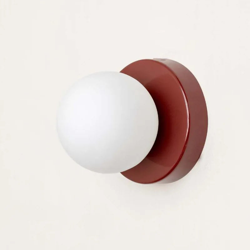 Macaron LED Wall Lamp | Modern Coloured Glass Sconce | Meowbutter