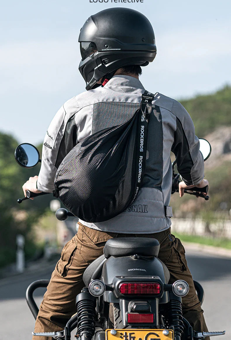 Plecak na kask motocyklowy Duża pojemność Torby podróżne Odblaskowe | meowbutter