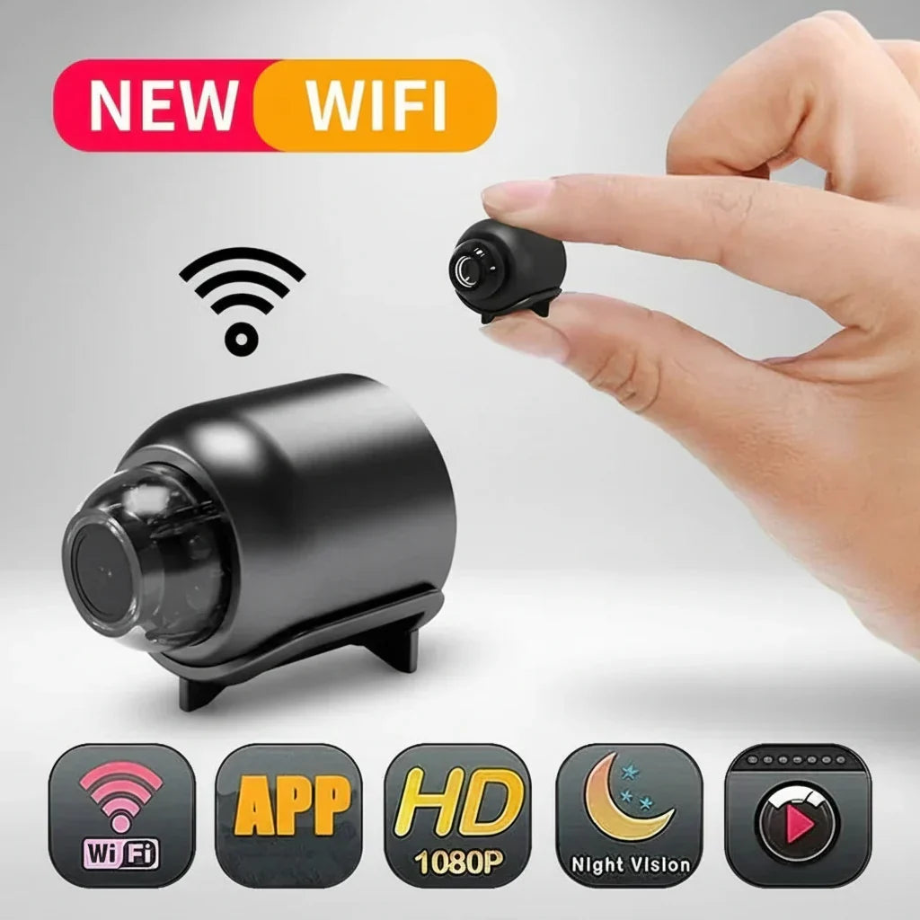 Mini vnitřní bezpečnostní kamera s WiFi — kompaktní HD provedení