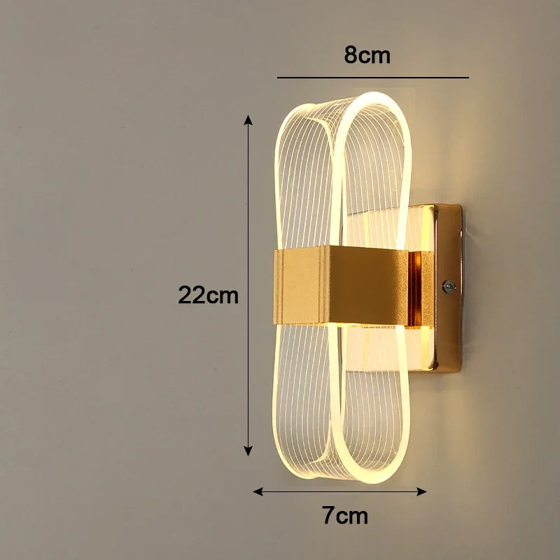 Nordic Luxury LED Wall Lamp | Modern Aluminium Decorative Light | Meowbutter