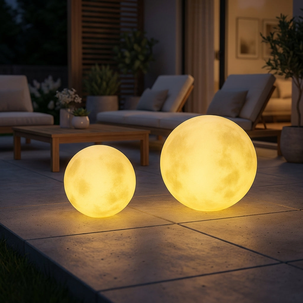 Selune Solar-Powered Lamp For Outdoor Gardens With Spherical Light
