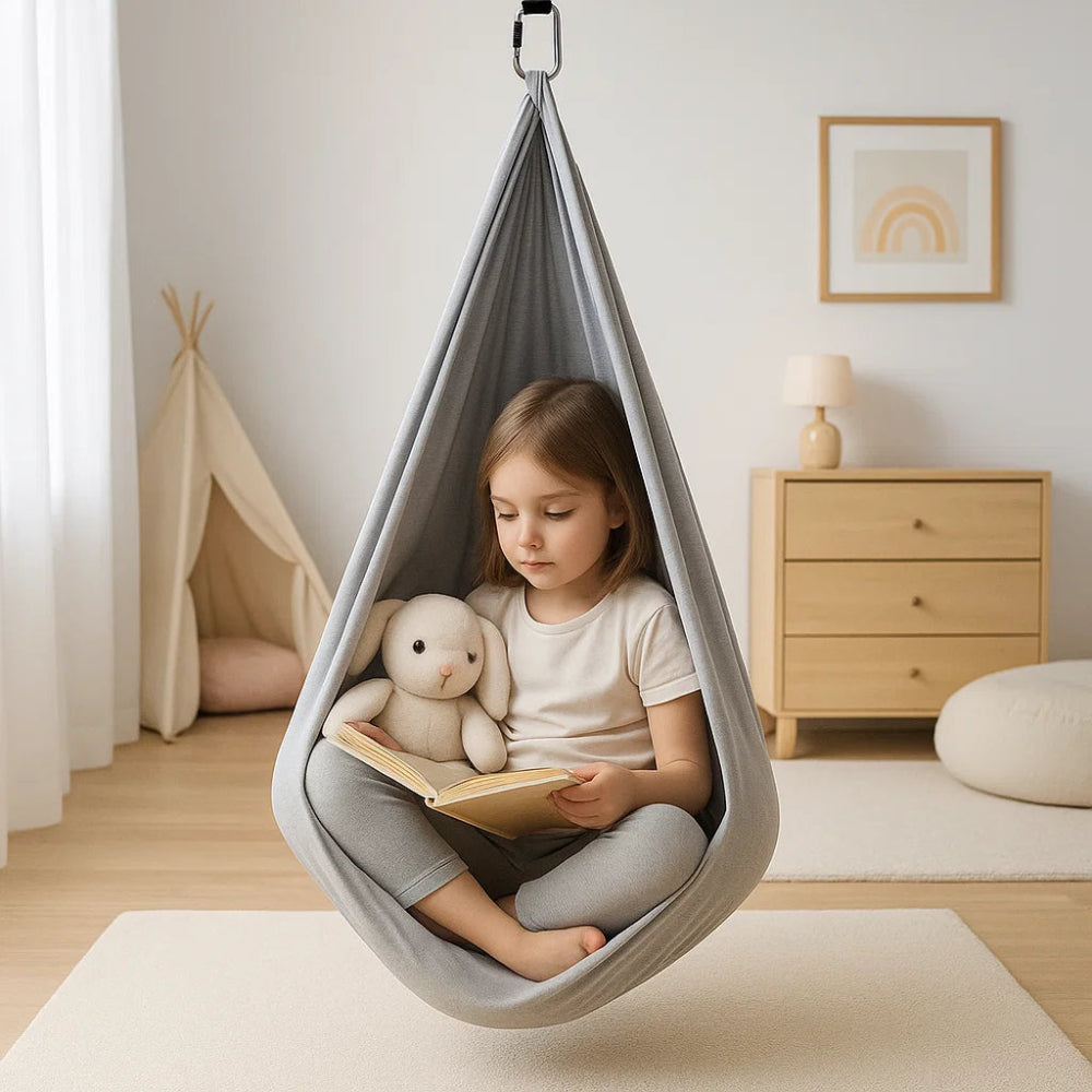 Kids Swing Sensory Cotton Hammock Indoor Therapy Seat | Meowbutter