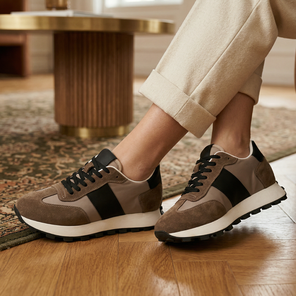 Sentry Womens Sneaker With 9cm Hidden Lift Classic Design