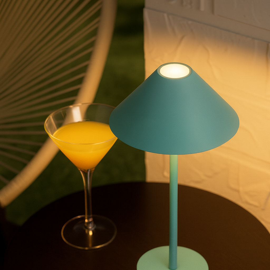 Serenity Cone Table LED Lamp For Cozy Indoor And Outdoor Spaces