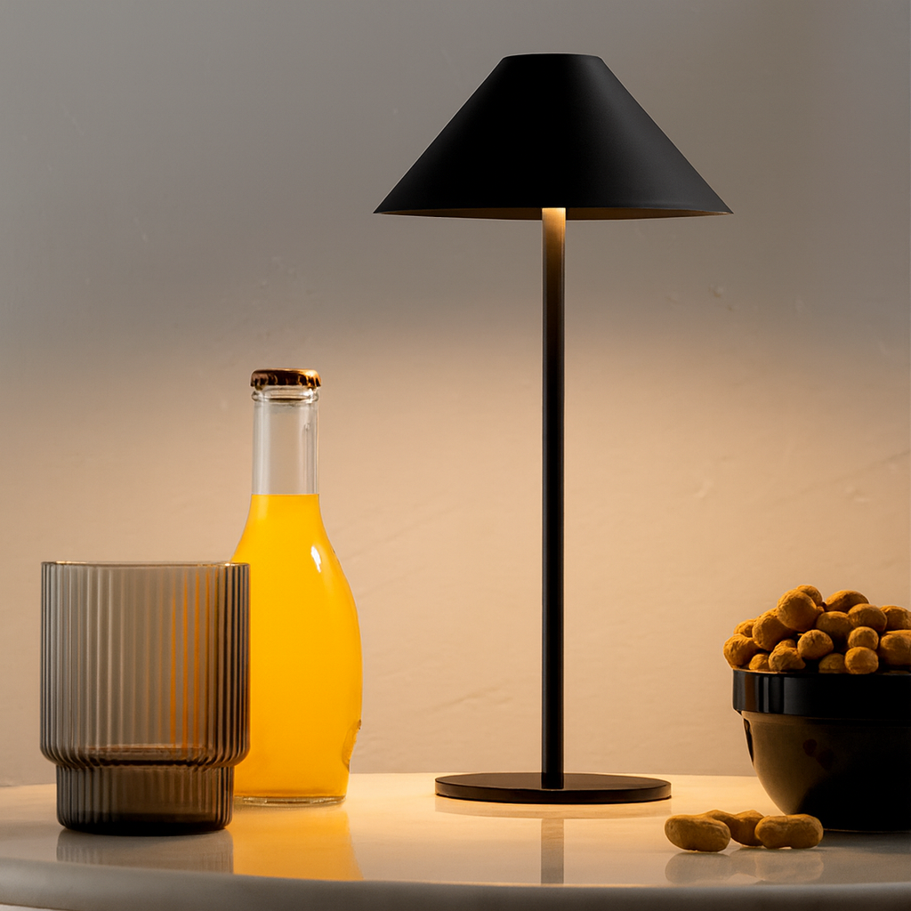 Serenity Cone Table LED Lamp For Cozy Indoor And Outdoor Spaces