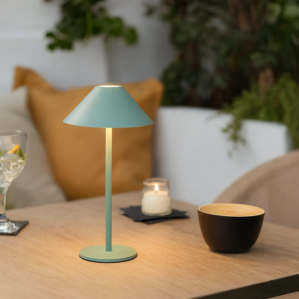Serenity Cone Table LED Lamp For Cozy Indoor And Outdoor Spaces