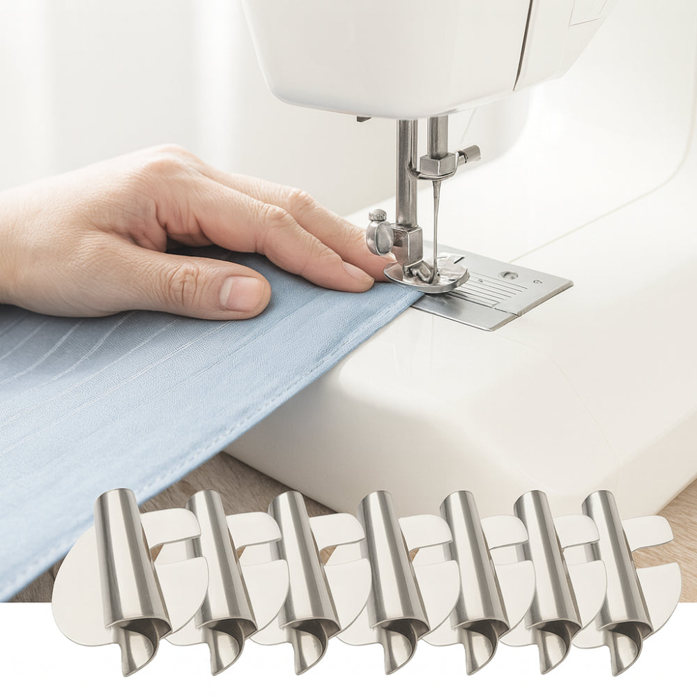Sewing Hemmer Foot Stainless Steel Rolled Hem Tool Set | Meowbutter