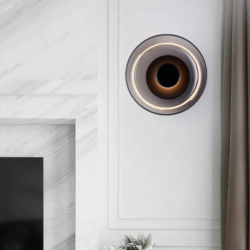 Applique da parete a LED in vetro nordico | Lampada da parete decorativa rotonda moderna | Meowbutter