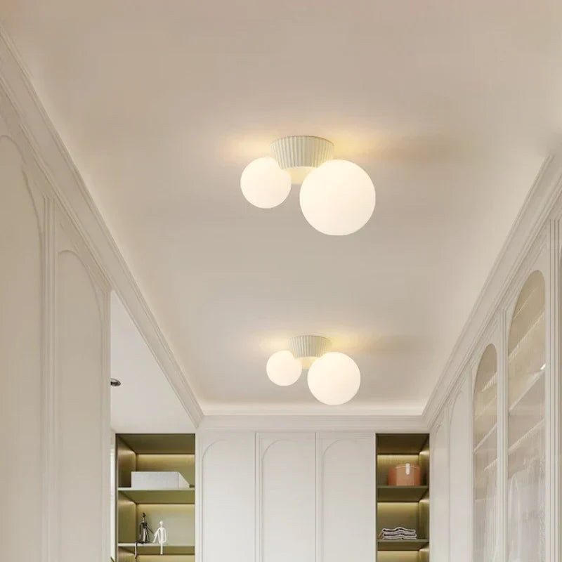 Luméa Ceiling Light | French Modern Double Globe Design | Meowbutter
