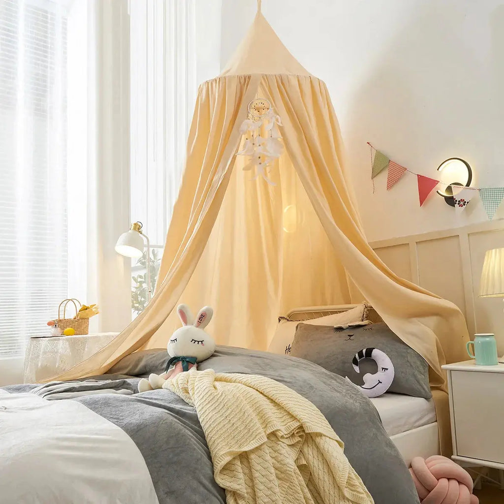 Kids Dome Bed Canopy Castle Style Mosquito Net Tent For Bedroom And Play