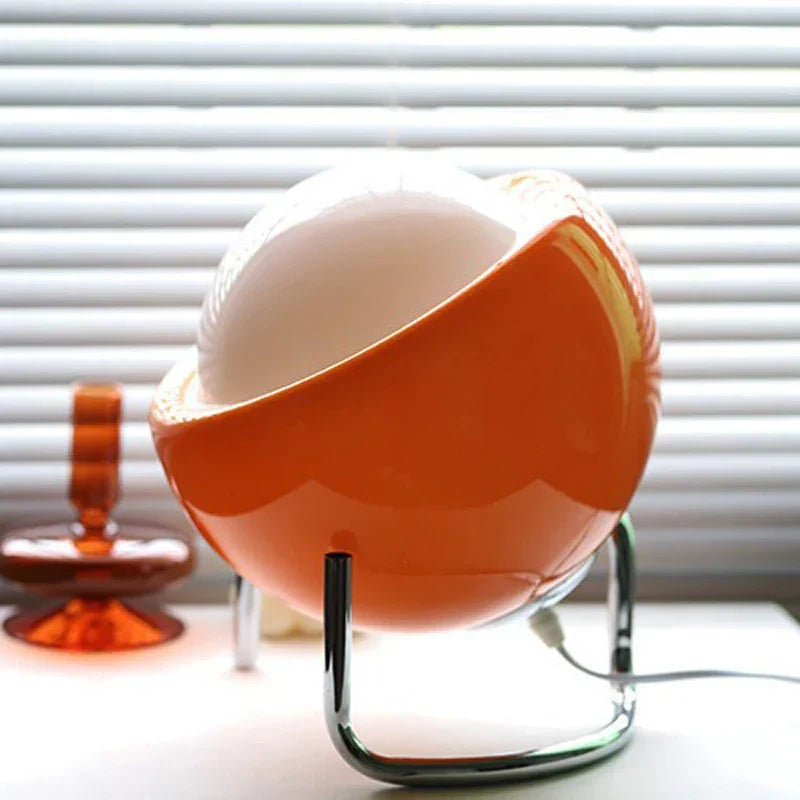 Lampe de table en verre style Bauhaus - style rétro nordique, lumière d'ambiance chaleureuse