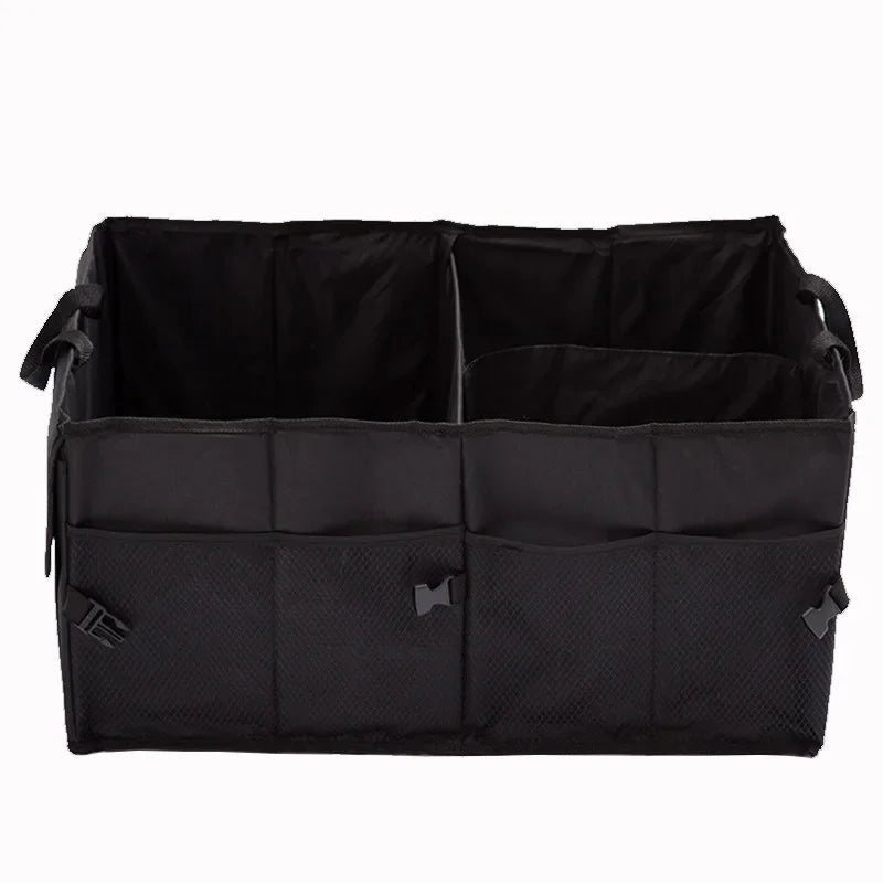 56L Collapsible Car Boot Organiser - 600D Oxford - 3 Compartments - Foldable & Waterproof | meowbutter