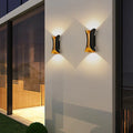 Modern Black & Gold Wall Light | Waterproof LED Up & Down Lamp | Meowbutter