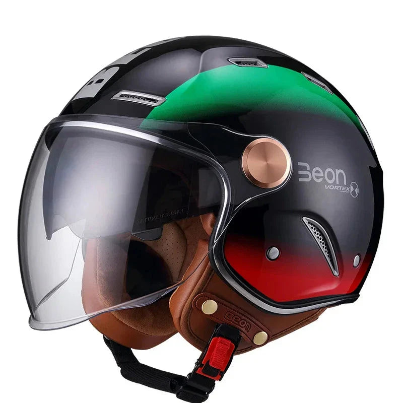 Casco de motocicleta retro - Meowbutter