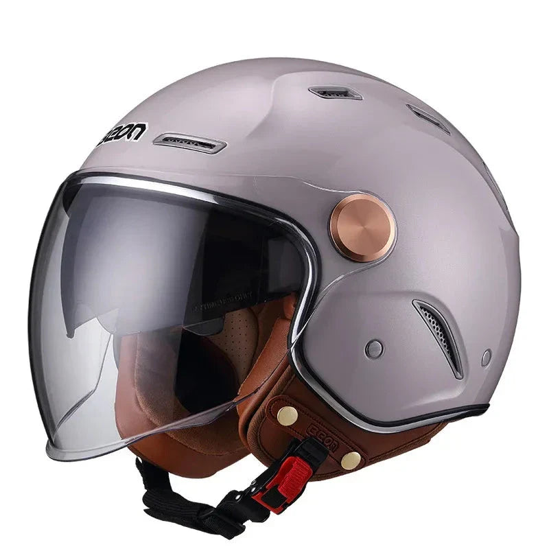 Casco de motocicleta retro - Meowbutter