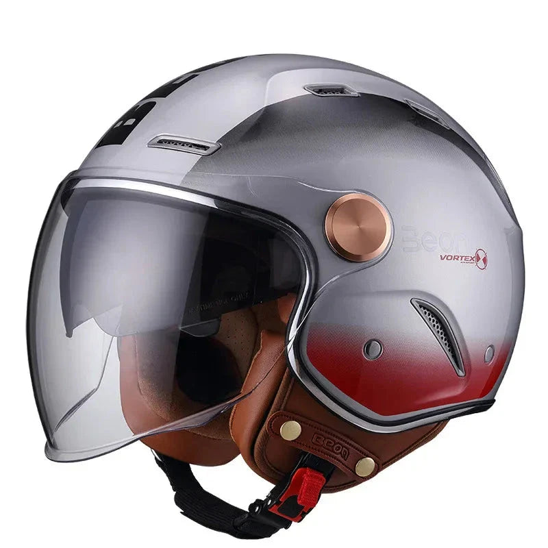 Casco de motocicleta retro - Meowbutter