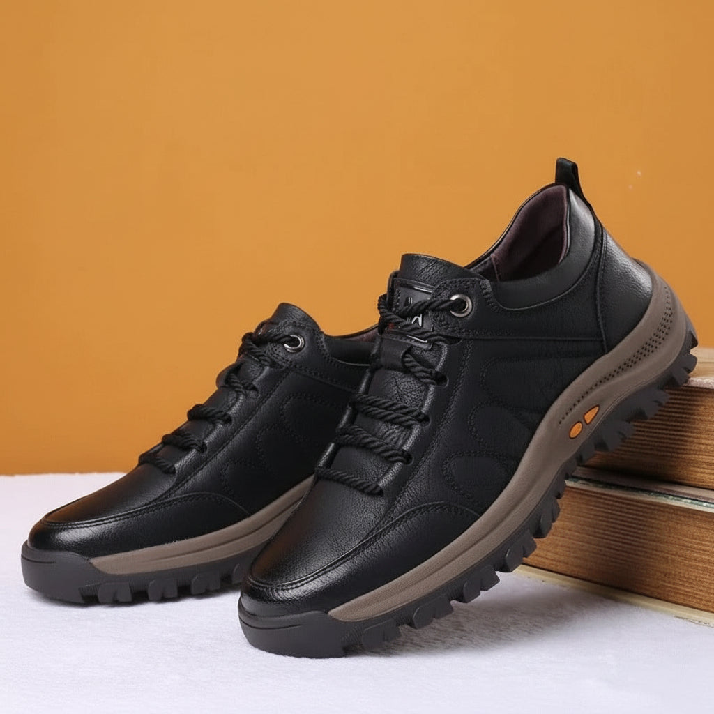 Sapatos ortopédicos masculinos para caminhada — Impermeáveis, com suporte de arco plantar
