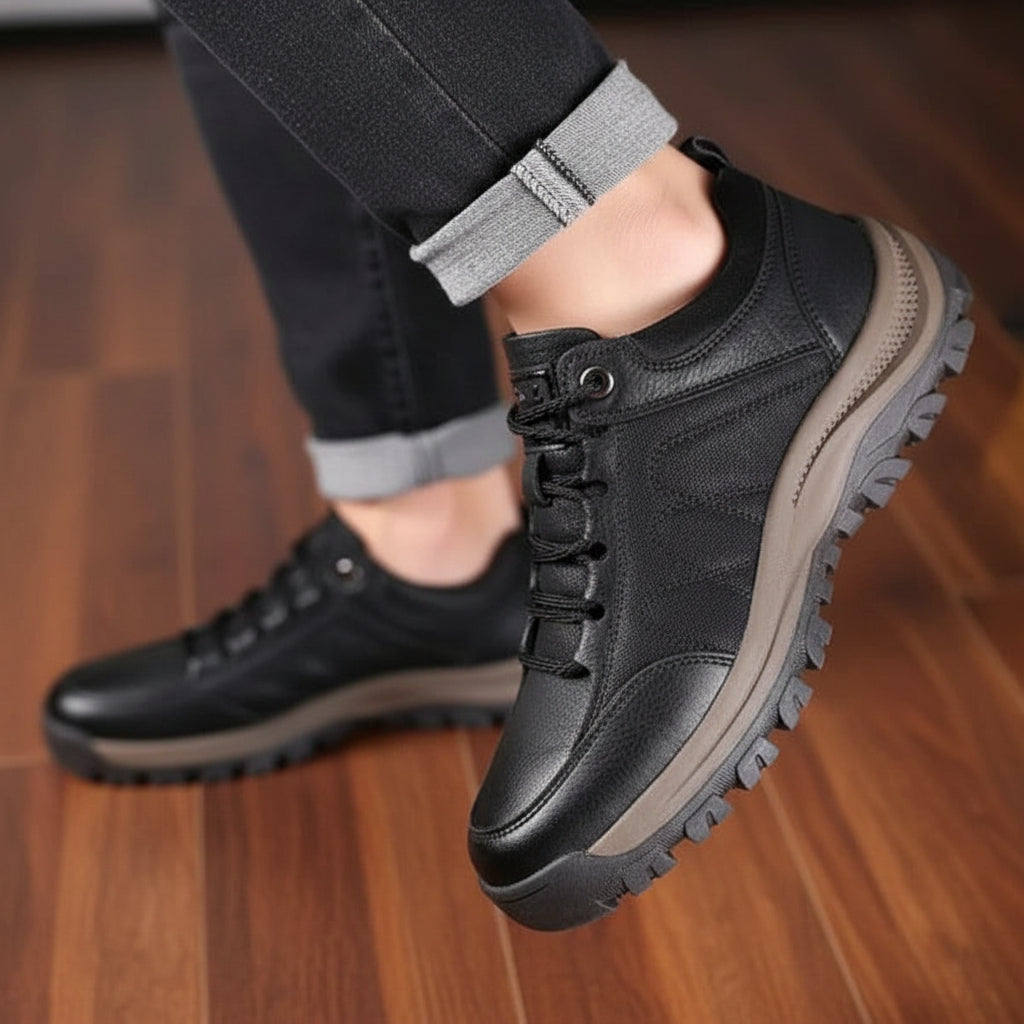 Sapatos ortopédicos masculinos para caminhada — Impermeáveis, com suporte de arco plantar
