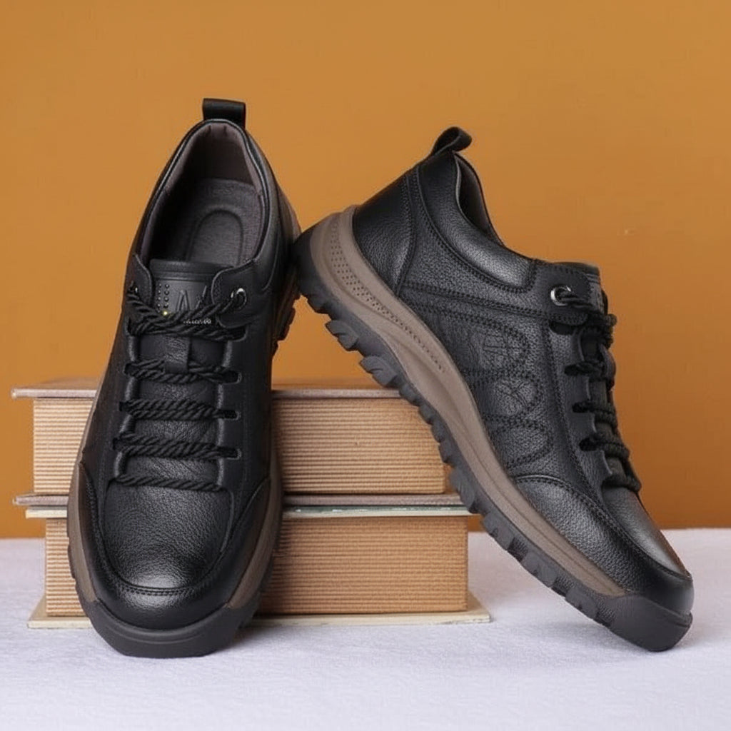 Sapatos ortopédicos masculinos para caminhada — Impermeáveis, com suporte de arco plantar