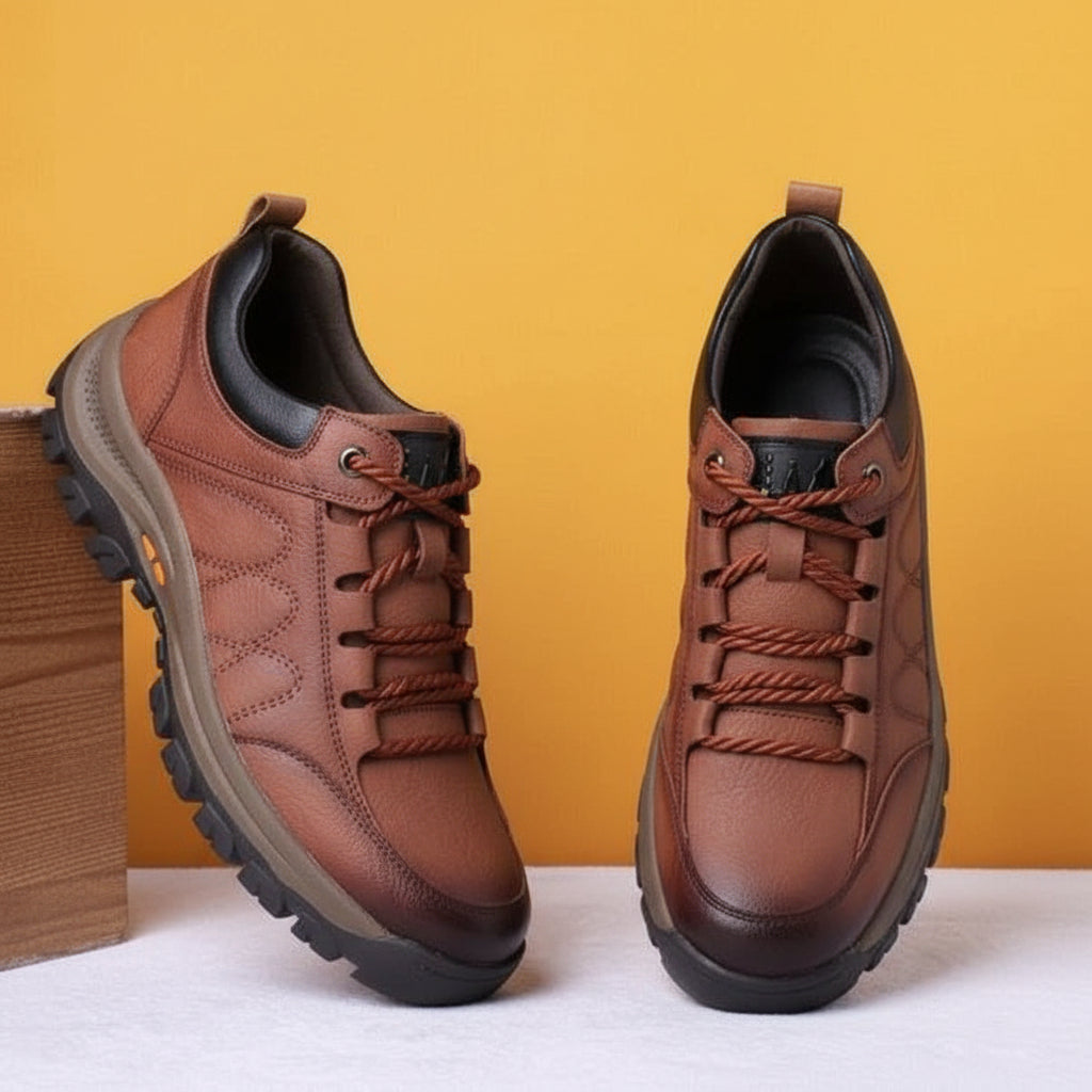 Sapatos ortopédicos masculinos para caminhada — Impermeáveis, com suporte de arco plantar
