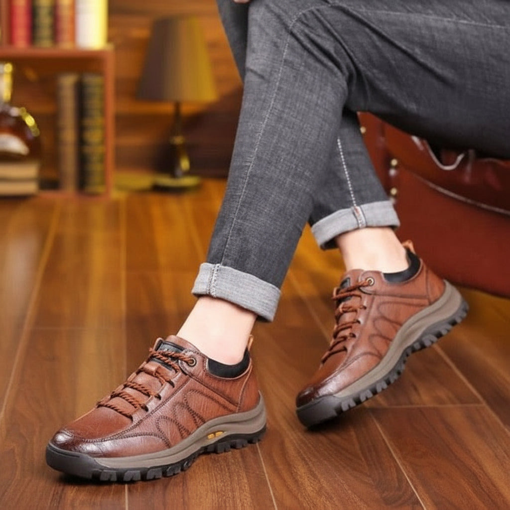 Sapatos ortopédicos masculinos para caminhada — Impermeáveis, com suporte de arco plantar