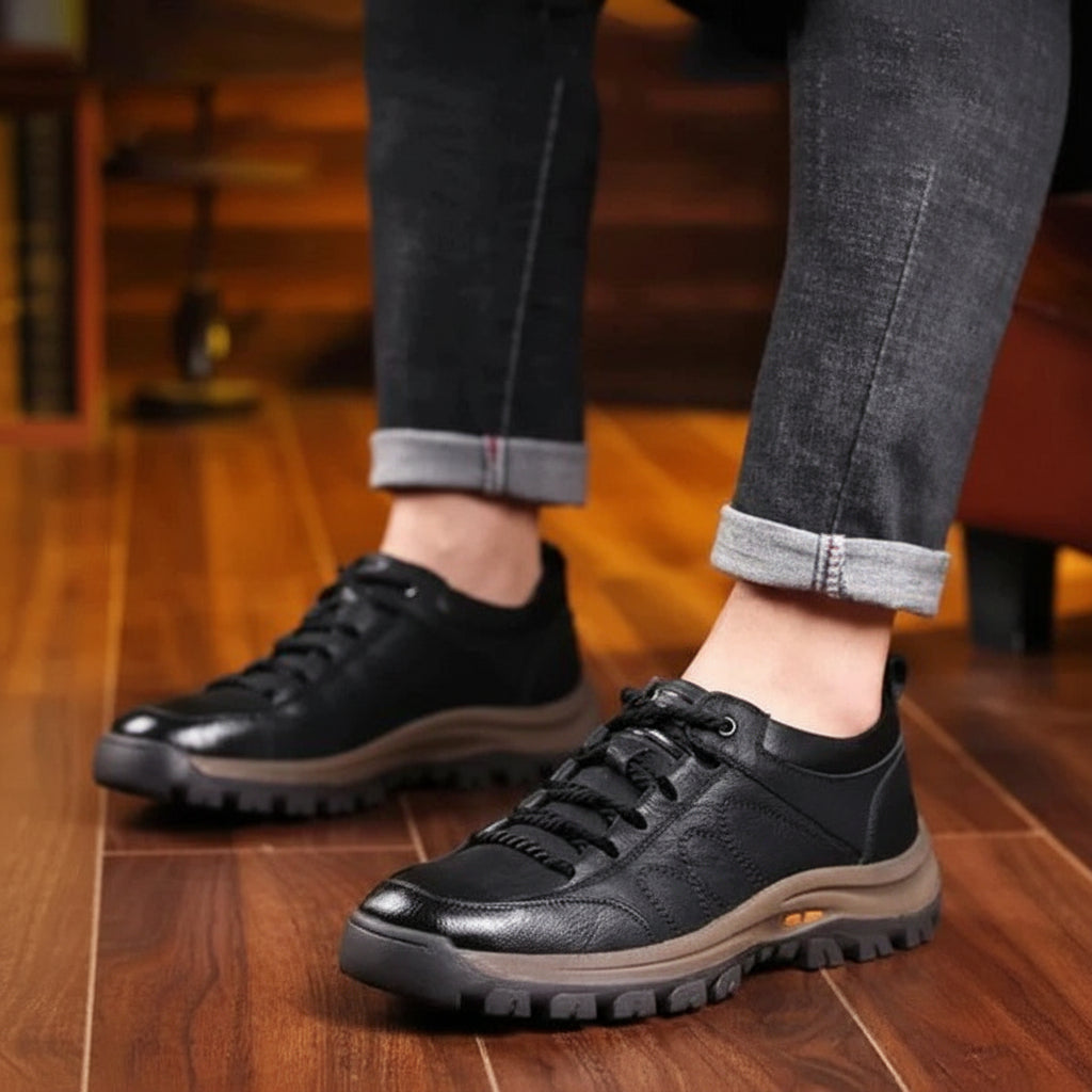 Sapatos ortopédicos masculinos para caminhada — Impermeáveis, com suporte de arco plantar