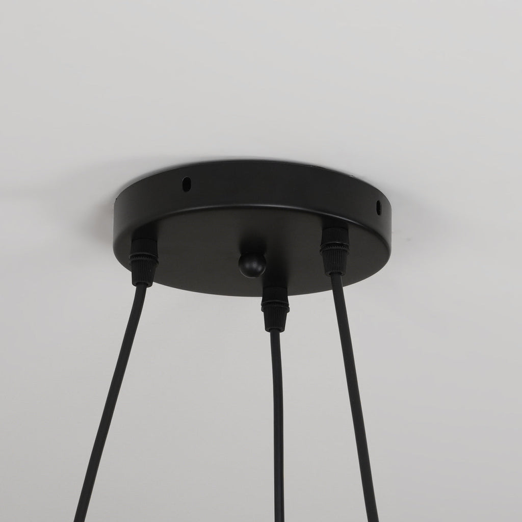 Sienna Bird Circular Chandelier — Wood Frame, Handcrafted Birds, Nature-Inspired LED Light