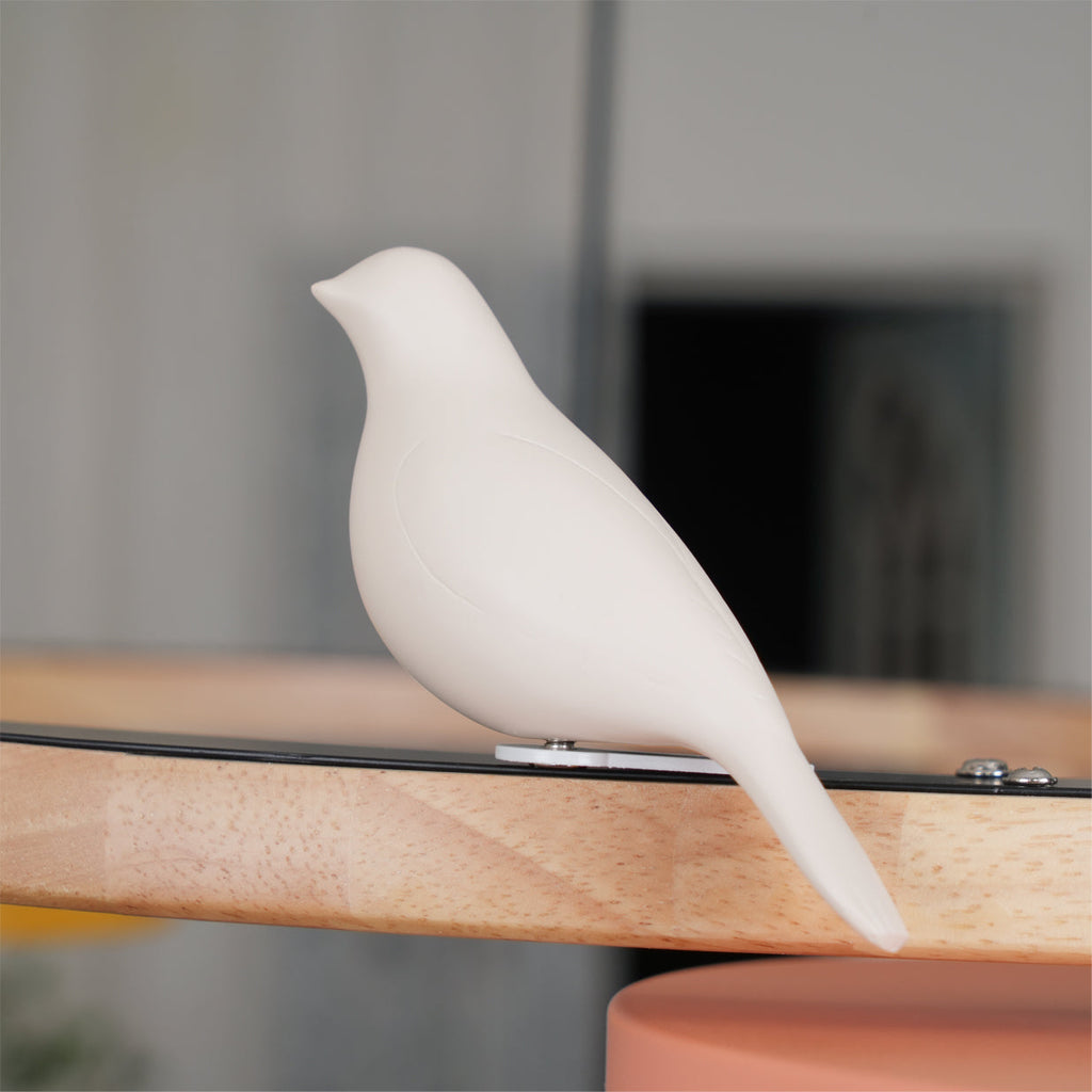 Sienna Bird Circular Chandelier — Wood Frame, Handcrafted Birds, Nature-Inspired LED Light