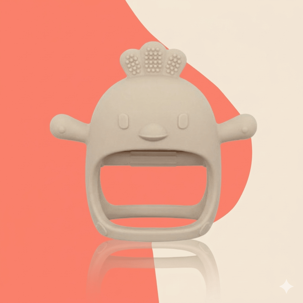 Baby Teething Mitten Silicone Chew Glove Soothing Sore Gums | Meowbutter