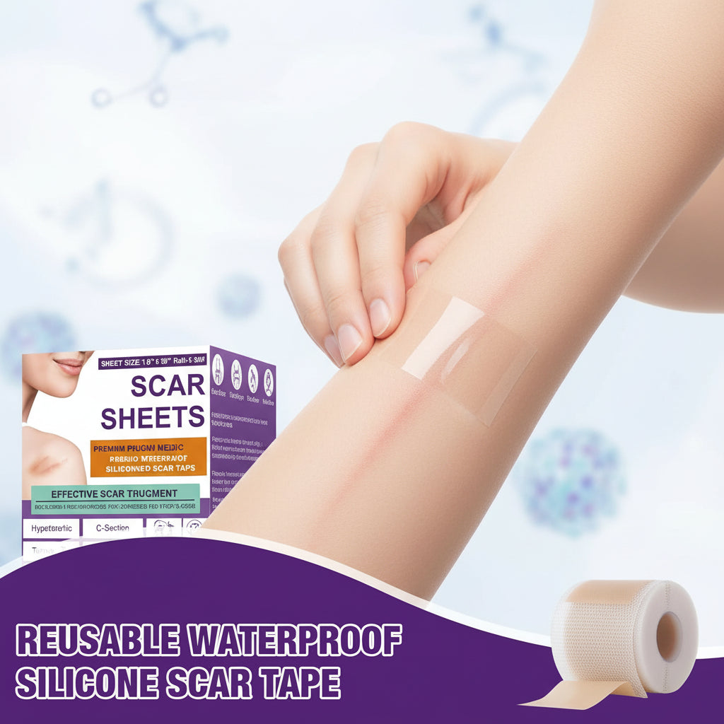 Φύλλα σιλικόνης ιατρικού τύπου για ουλές — Επαναχρησιμοποιούμενη θεραπευτική ταινία