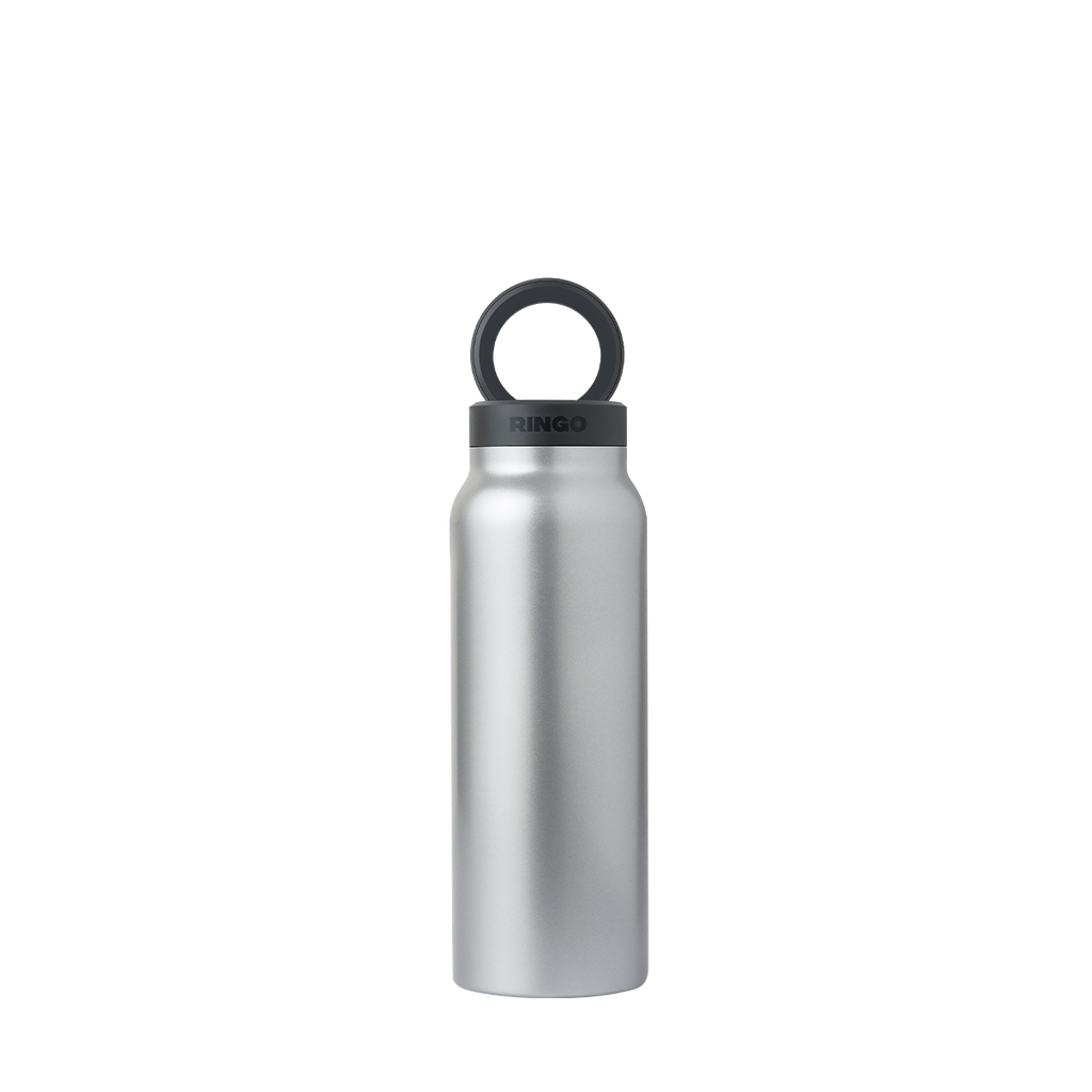 Water Bottle With Magnetic Lid And Phone Holder On The Go