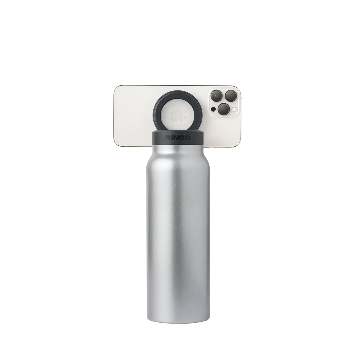 Water Bottle With Magnetic Lid And Phone Holder On The Go